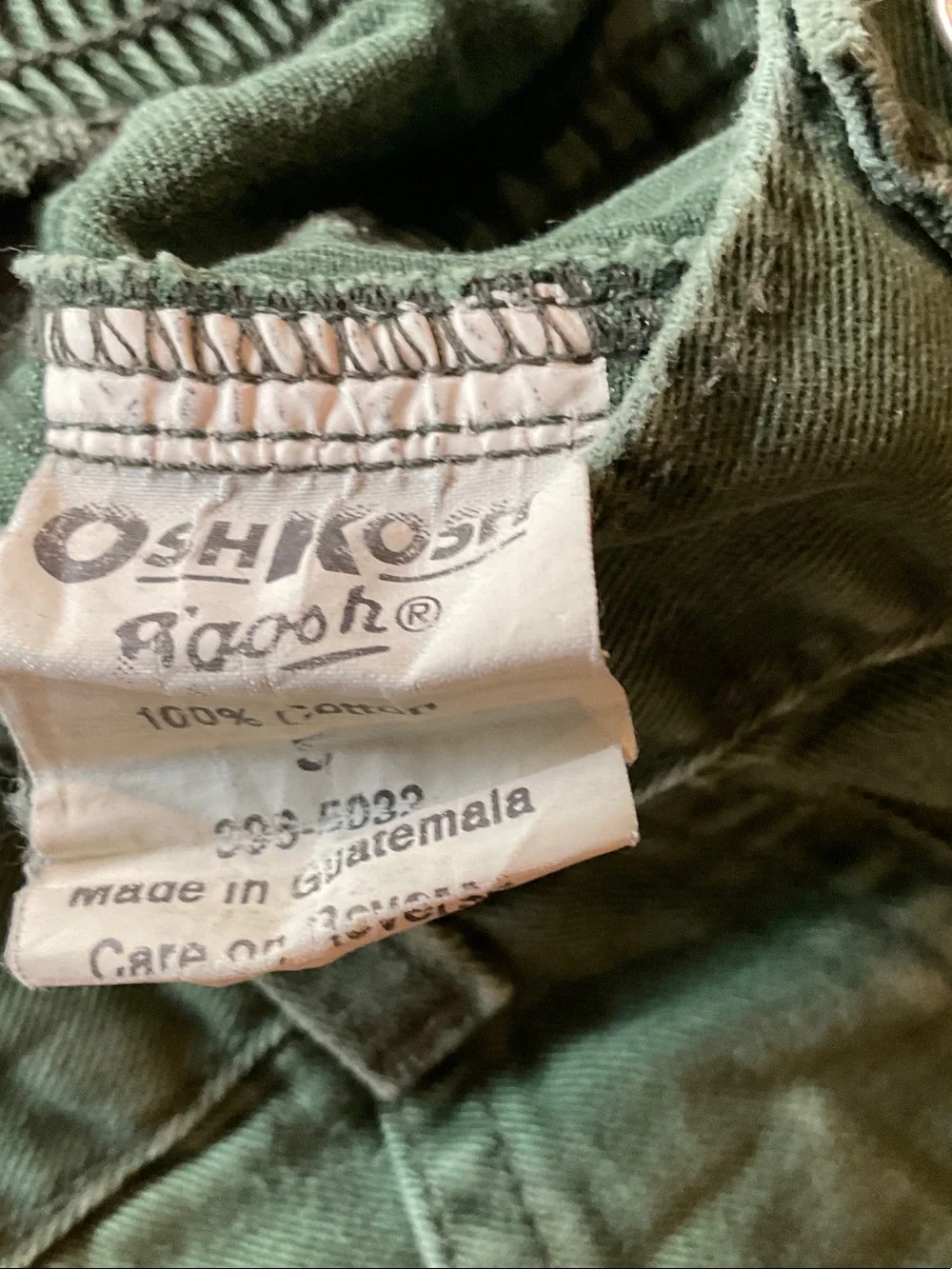 Vintage OshKosh B'gosh cotton Forest Green Cargo Shorts
